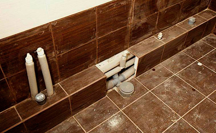 Ремонт ванной комнаты панелями ПВХ под ключ в Москве